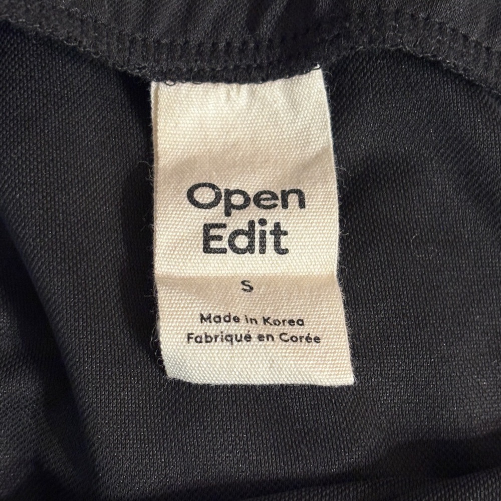 OPEN EDIT Black Side Ruched Skirt Size Small - Picture 7 of 9